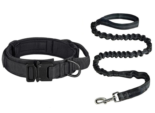 Heavy-Duty Military Tactical Dog Collar & Lead Set
