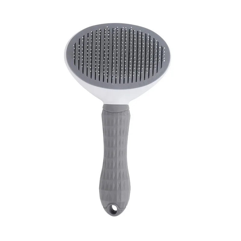 One-Click Auto Cleaning Grooming Brush